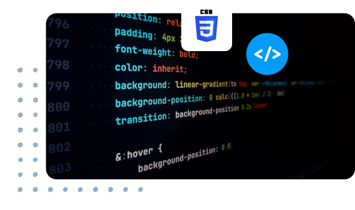 screenshot of lines of code